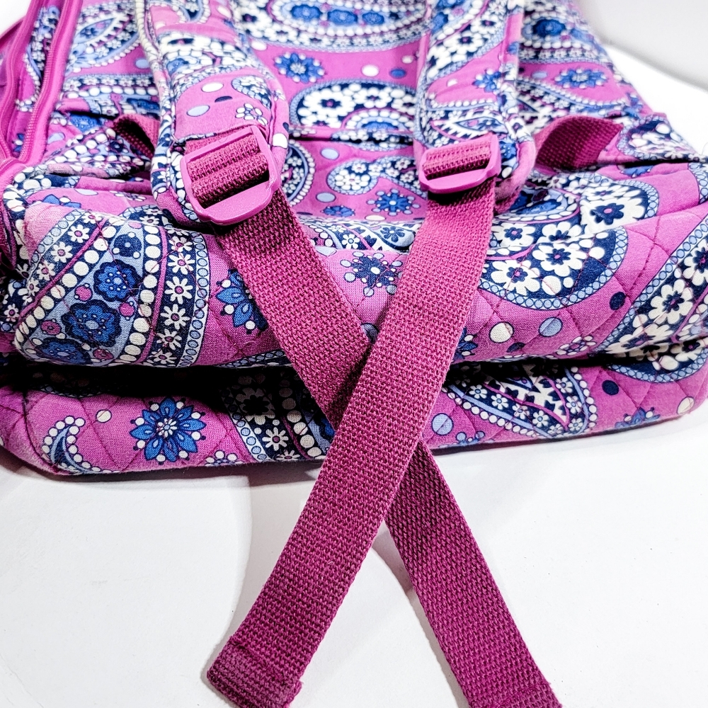 Vera Bradley Quilted Backpack Laptop Bag in Boysenberry - Picture 10 of 12